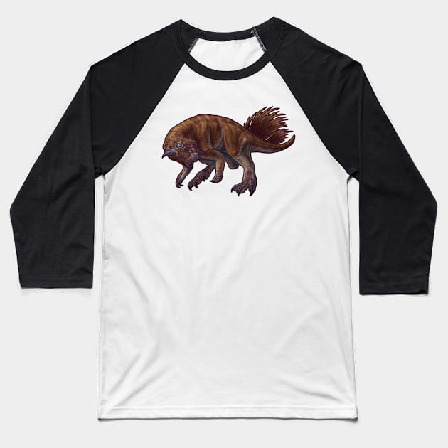 Psittacosaurus mongoliensis Baseball T-Shirt by CoffeeBlack